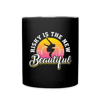 Parkour Freerunning Traceur - Tasse einfarbig - Schwarz - Vorne