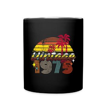Born 1975 Retro 47 Birthday Gift - Full Colour Mug - black - Front