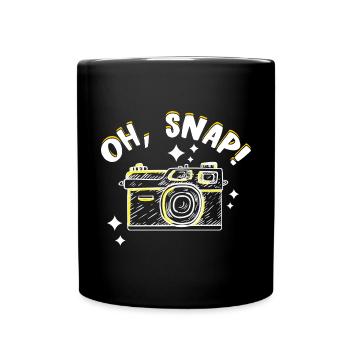 Photography Camera Lens Retro Snap - Tasse einfarbig - Schwarz - Vorne