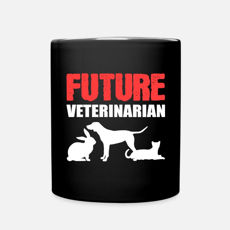 Zukünftiger Tierarzt Tierarzt Gift - Tasse einfarbig - Schwarz