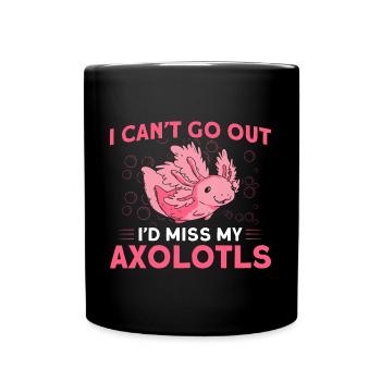 Axolotl Axolotl Besitzer Axolotl Amphibie Geschenk - Tasse einfarbig - Schwarz - Vorne