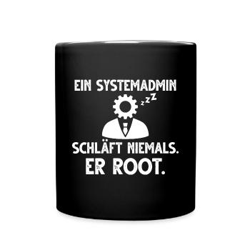 Informatiker Informatik Programmierer Nerd Geek - Tasse einfarbig - Schwarz - Vorne