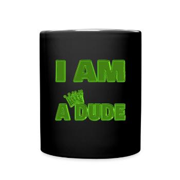 King Dude Name - Full Colour Mug - black - Front