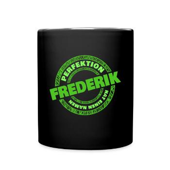 Perfektion Frederik - Tasse einfarbig - Schwarz - Vorne
