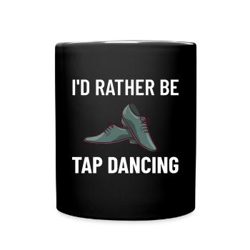Tap Dance Beginners Chaussures Apprendre la musique Danseurs - Mug uni - noir - Devant