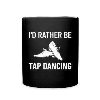 Tap Dance Beginners Chaussures Apprendre la musique Danseurs - Mug uni - noir - Devant