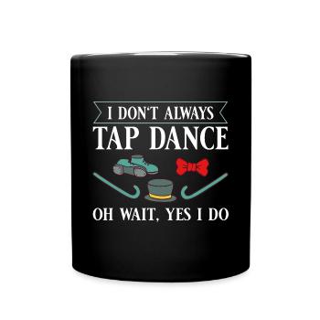 Tap Dance Beginners Chaussures Apprendre la musique Danseurs - Mug uni - noir - Devant