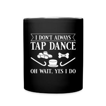 Tap Dance Beginners Chaussures Apprendre la musique Danseurs - Mug uni - noir - Devant