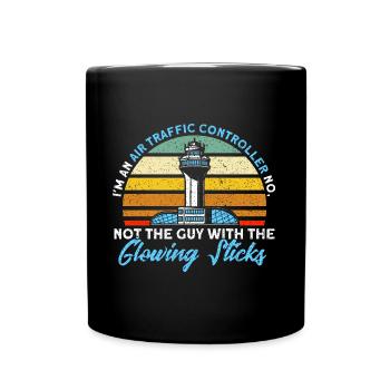Cadeau d’aéroport de contrôle de la circulation aérienne - Mug uni - noir - Devant