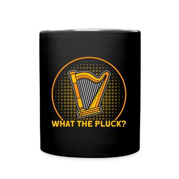 Harpiste Quoi au cadeau Pluck - Mug uni - noir - Devant