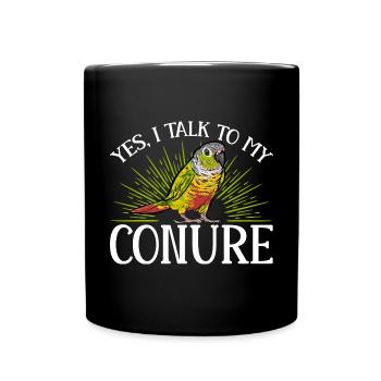 Molinasittich Parrot Bird Sun Parakeet - Full Colour Mug - black - Front