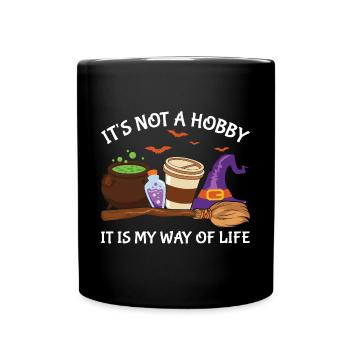 Halloween Skeleton Pumpkin - Full Colour Mug - black - Front
