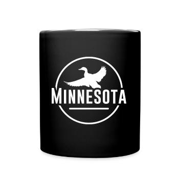 Duck Minnesota Design für stolze Minnesotaner - Tasse einfarbig - Schwarz - Vorne