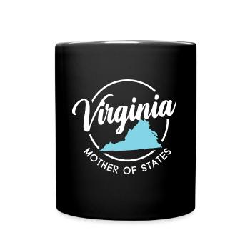 Mutter Virginia Design für stolze Virginier - Tasse einfarbig - Schwarz - Vorne