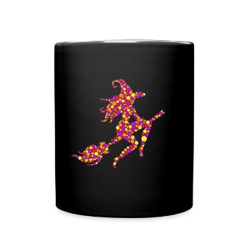 Sorcière Halloween Avec Points Costume Halloween - Mug uni - noir - Devant