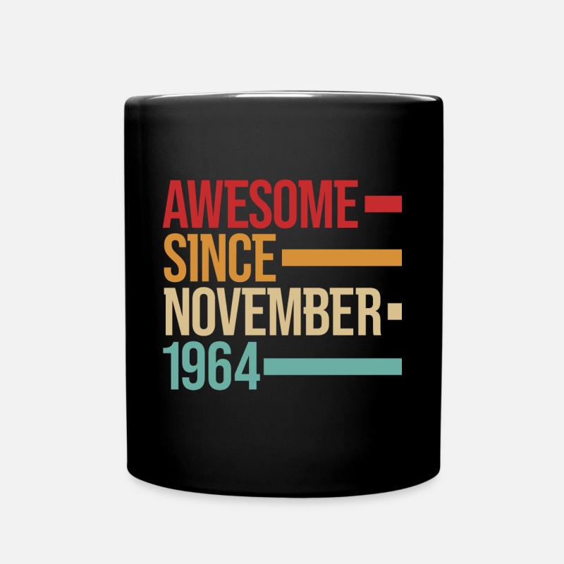Geburstag Awesome Since November 1964 - Tasse einfarbig - Schwarz