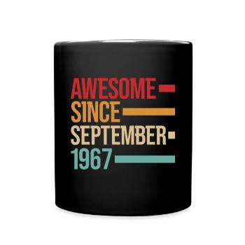 Geburstag Awesome Since September 1967 - Full Colour Mug - black - Front