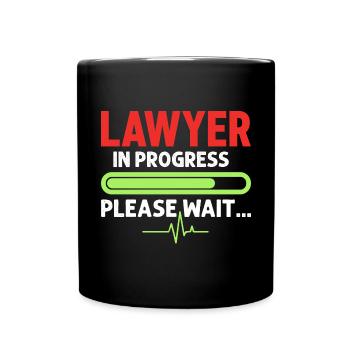 Avocat en cours Étudiant en droit - Mug uni - noir - Devant