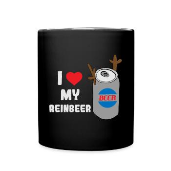 I love my pure berry! Beer drinkers - Full Colour Mug - black - Front