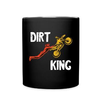 Motocross Bike Offroad Motorcycle Biker - Tasse einfarbig - Schwarz - Vorne