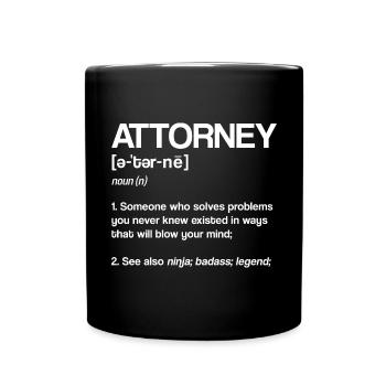 Avocat plaidant Avocat Avocat - Mug uni - noir - Devant
