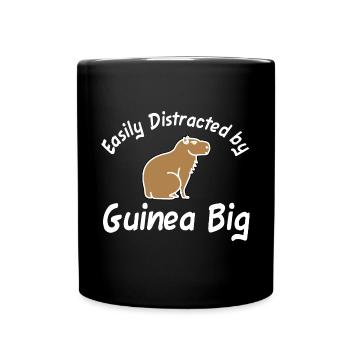 Facilement distrait par Guinea Big Capybara - Mug uni - noir - Devant