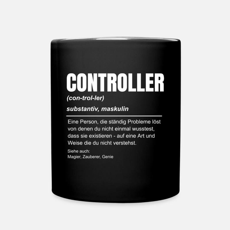 Finanz Controller Rechnungswesen Beruf Idee - Tasse einfarbig - Schwarz