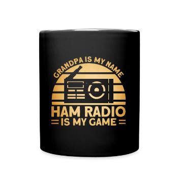 Radioamateur radioamateur Code Morse envoyer Gesche - Mug uni - noir - Devant