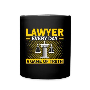 Faculté de droit Avocat en droit Etudiant en droit - Mug uni - noir - Devant