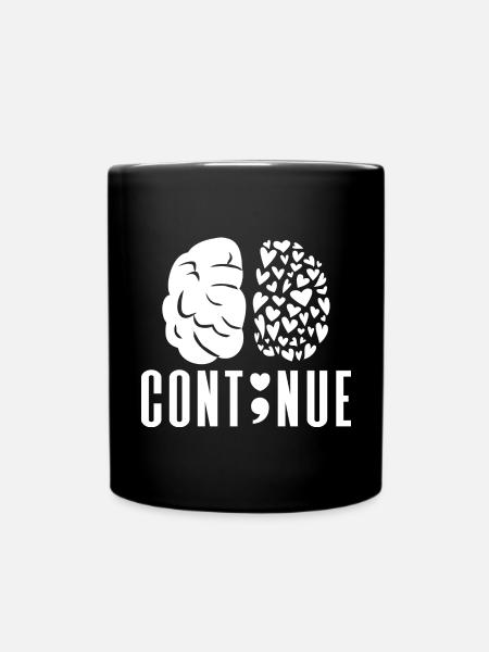 Ängste Depression Psychische Gesundheit - Tasse einfarbig - Schwarz