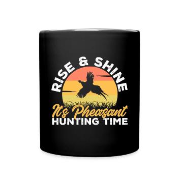 Pheasant hunting Pheasant Bird hunting Bird hunters - Full Colour Mug - black - Front