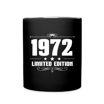 1972 Jahrgang 50. Geburtstag Geschenkidee - Tasse einfarbig - Schwarz - Vorne