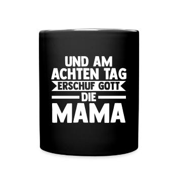 Mutter Mama - Tasse einfarbig - Schwarz - Vorne