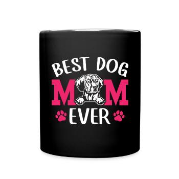 Redbone Coonhound Dog Gift - Full Colour Mug - black - Front