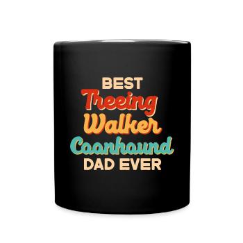 Treeing Walker Coonhound - Tasse einfarbig - Schwarz - Vorne