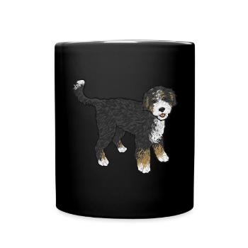 Cadeau pour chien Bernedoodle - Mug uni - noir - Devant