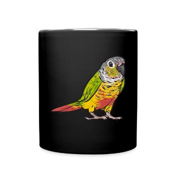 Molina Perruche Perroquet Oiseau Perruche Soleil - Mug uni - noir - Devant