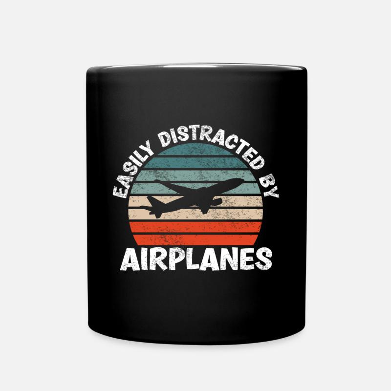 Slightly by Airplan Funny - Full Colour Mug - black