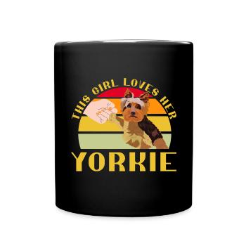 Yorkshire Terrier Yorkie Dog Cadeau - Mug uni - noir - Devant