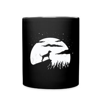 Black and Tan Coonhound - Full Colour Mug - black - Front