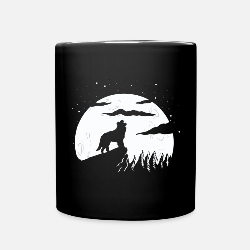 Border Collie Hund - Tasse einfarbig - Schwarz