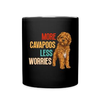 Cavapoo Cavoodle Capoodle Chien - Mug uni - noir - Devant