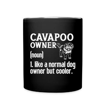 Cavapoo Cavoodle Capoodle Chien - Mug uni - noir - Devant