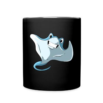 Mignon Cartoon Stingray - Mug uni - noir - Devant