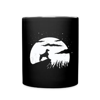 Bretagne Épagneul Chien Breton - Mug uni - noir - Devant
