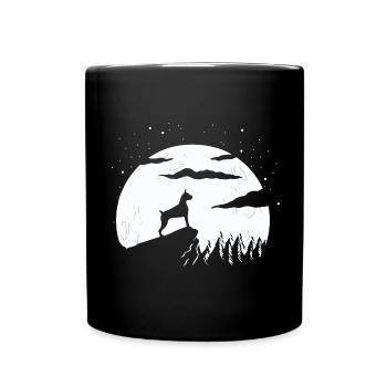 Chien boxeur - Mug uni - noir - Devant