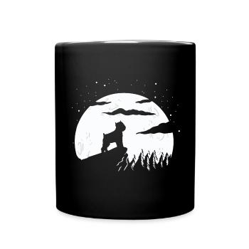 Bruxelles Griffon amoureux chien propriétaire papa maman - Mug uni - noir - Devant