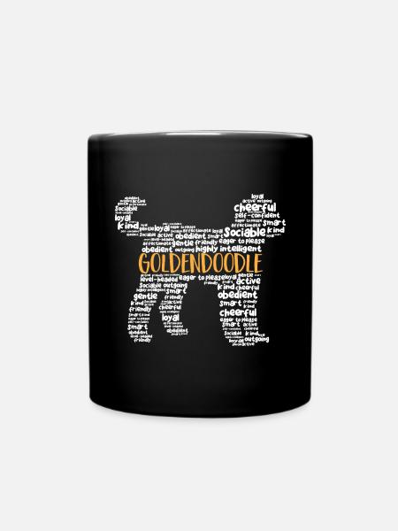 Goldendoodle Doodle Hund - Tasse einfarbig - Schwarz