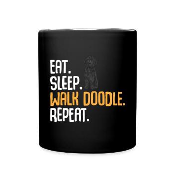 Chien Doodle Black Goldendoodle - Mug uni - noir - Devant