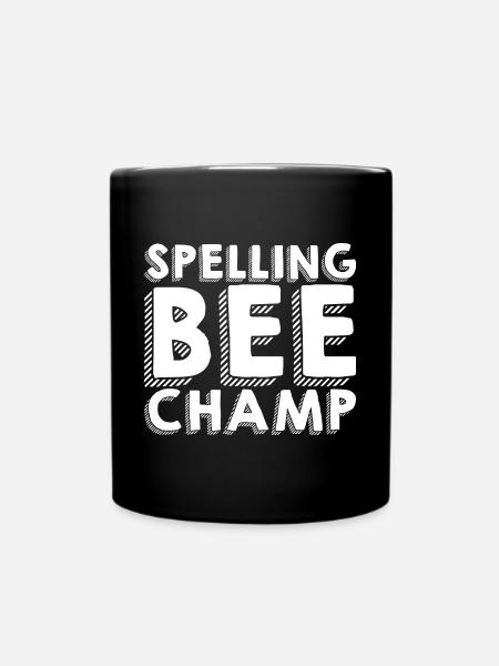 Spelling Bee Champ 3 - Tasse einfarbig - Schwarz